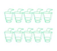 Hohopeti Reti per Infusione 100 Ml in Plastica Verde Chiaro, Copertura in Rete per Flaconi Soluzione Salina, Set da 10 Pezzi per Uso Ospedaliero Ambulatoriale