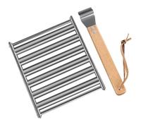 Hohopeti Salsicce Portatile Inossidabile Garden Barbecue Grill per Outdoor Camping Use Design Pratico per Picnic