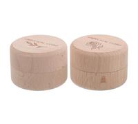 Hohopeti Scatola dei Ricordi in Legno Incisa per Primi Chioma e Denti da Latte, Contenitore Compatto per Ragazzo Ragazza, Regalo Commemorativo per Battesimo e Compleanno, Set 2 Pezzi