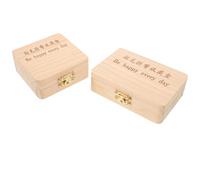 Hohopeti Scatola Porta-Dentini da 2 Pezzi in Legno con Bottiglie in Vetro per Conservare Denti da Latte e Cordone Ombelicale Contenitore Commemorativo Portatile per Ricordi