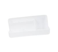 Hohopeti Scatola Portaoggetti Manicure Multifunzionale Bianco Organizer Compatto per Pennelli e Decorazioni Unghie Leggero e Durevole per Accessori Nail Art per Bagno e Scrivania