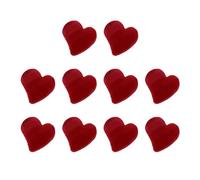 Hohopeti Set 10 Mini Mollette per Chioma Artiglio a Forma di Cuore Floccate Rosse, Piccole Clip Ferme per Donne e Ragazze, Accessori Chioma per Feste, Compleanni e Uso Quotidiano