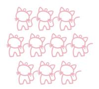 Hohopeti Set 10 Pezzi Ciondoli a Forma di Gatto in Lega Color Rosa, Decorazioni Sospese e Ornamenti Fai da Te, Accessori per Bracciali, Collane e Artigianato Creativo per Appassionati