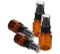 Hohopeti Set 4 Flaconi Cosmetici Ricaricabili Pompa Contenitori per Creme da Viaggio 40Ml e 60Ml Bottiglie Anti-Perdite in Plastica Ambrata Protezione UV Dispenser per Lozione e Cura