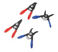 Hohopeti Set 4 Pinze per Anelli Elastici Interni ed Esterni in Metallo Mini Pinze Multifunzionali per Manutenzione Auto e Riparazione Elettrodomestici Strumenti Compatti per Lavori in