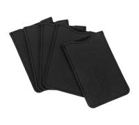 Hohopeti Set 5 Pezzi Bustine Porta Pettine in Pu Nero Protezione Antigraffio Custodia Compatta per Pettini da Viaggio per Uso Familiare o Senior