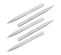 Hohopeti Set 5 Punte per Saldatura in Rame 60w Coniche Lunghe, Ricambi per Saldatore Elettronico, Punte a Scalpello per Lavori di Precisione su Pcb e Riparazioni Professionali