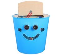 Hohopeti Set di Materiali per Cestino dei Rifiuti con Sensore Automatico Senza Contatto per Progetti Scientifici Materiale Completo per Scuola Apertura e Chiusura Automatica Blu