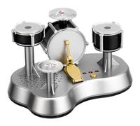 Hohopeti Set di Tamburi per Dita Portatile LED Pannello Touch Interattivo, Mini Batteria Tascabile per Bambini e Adulti, Strumento Musicale Compatto per Apprendimento e Gioco in Ambienti