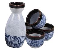 Hohopeti Set sake ondulato scopo Giappone tazza sakè tazze sakè vino saki tazze saki