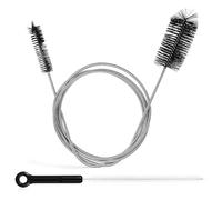 Hohopeti Set Spazzola per Tubi in Acciaio Inox Doppia Estremità, Strumento Flessibile per Pulizia Scarichi Cucina e Bagno, per Interventi di Manutenzione Idraulica