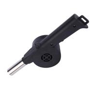 Hohopeti Soffiatore a Manovella per Barbecue Portatile Ventilatore Manuale per Braciere in Metallo e Plastica Accessorio per Campeggio e Grigliate all’Aperto Strumento Compatto per