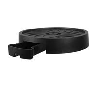 Hohopeti Sottovaso Portavaso Mobile con Ruote 26 Cm, Vassoio di Drenaggio Resistente per Piante da Interno ed Esterno, Carrello per Vasi da Giardino con Raccolta Acqua, Supporto Rotondo