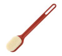 Hohopeti Spazzola da Bagno Multiuso per Strofinare la Schiena le Gambe, Setole Morbide in Nylon, Manico lungo Rosso, Massaggiante e Esfoliante per Pelle Secca, Adatta per Doccia e Bagno