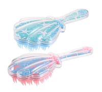 Hohopeti Spazzola Massaggiante Districante Chioma Donna Set 2 Pezzi Pettini Piatti Ergonomici Portatili per Massaggio Capelluto Uso Quotidiano Chioma Lisci e Sciolti