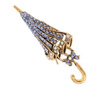 Hohopeti Spilla Ombrello Strass Elegante in Lega di Zinco, Spille Vintage da Bavero e Sciarpa per Donna, Accessorio Decorativo per Abiti e Zaini, Gioielli Moda per Eventi e Uso Quotidiano