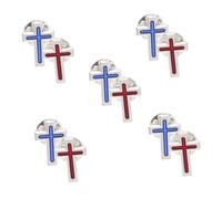 Hohopeti Spille la Comunione Set da 10 Pezzi Croce in Metallo Resistente, Spilla da Bavero Religiosa Unisex per Feste e Cerimonie di Preghiera, Accessorio Spirituale per Abbigliamento