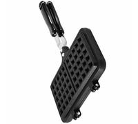 Hohopeti Stampo per Waffle Nonstick in Leggero e Resistente Forma per Torte e Frittelle per Cucina Campeggio e Uso Casalingo Facile da Pulire e Usare