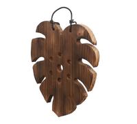 Hohopeti Supporto da Parete in Legno Massello per Piante Sospese Pannello Esagonale da Giardino Verticale Decorativo Porta Felci e Porta Piante da Parete Salvaspazio Installazione