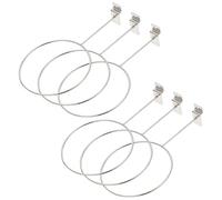 Hohopeti Supporto da Parete per Palloni da Basket in Metallo Resistente 6 Pezzi Espositore Silenzioso Multi-Sport per Palloni da Basket Pallavolo e Rugby Salvaspazio per Casa Scuola ed