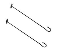 Hohopeti Supporto per Bandiera da Giardino in Ferro 2 Pezzi, Staffa di Montaggio Orizzontale per Cassetta Postale, Accessorio per Palo Decorativo Resistente per Esterni