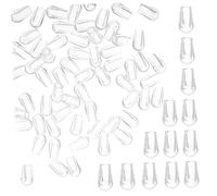 Hohopeti Tappi Terminali Trasparenti per Lavastoviglie 200 Pezzi Piccoli in Pvc Flessibile Copri-punte Rotondi Protettivi per Cestelli Lavastoviglie Domestici Facili da Installare