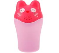 Hohopeti Tazza per Lavare Capelli con Manico Bicchiere Shampoo Bagnetto in PP Vaschetta Doccia Divertente e Leggera per Bagno e Shampoo Regalo per Ragazzo Ragazza e Bambine Rosa