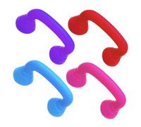 Hohopeti Telefono Giocattolo per 4 Pezzi Auricolari Fonetici, Materiale Plastico Sicuro, Controllo Volume Regolabile, Gioco Educativo per Sviluppo Linguaggio e Logopedia, Adatto Scuola