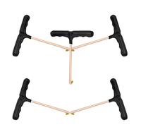 Hohopeti Tendilacci Professionali per Lacci Scarpe 5 Pezzi Manico | Design Ergonomico a T, Plastica e Ferro, Presa Facile, Accessorio Pratico per Allacciare