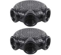 Hohopeti Trappola Portatile per Granchi e Gamberi 2 Pezzi in Plastica Resistente Apertura a Baffi Invertita per Cattura in Ambienti di Acqua