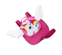 Hohopeti Zaino Antismarrimento per Corda Staccabile Spallacci Regolabili e Impugnatura in Nylon Zainetto Cartone Animato per Scuola Elementare e Educazione Precoce Rosa