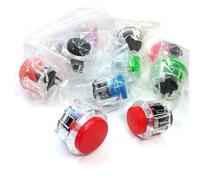 Hohota 10 pezzi 30mm 24mm Pulsante di avvio del gioco Interruttore Arcade Video Machine Joystick Console(30mm black)