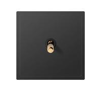 Hohota 1PC Lampada da parete in ottone Leva a 2 vie Interruttore a levetta Pannello smerigliato for PC for la decorazione domestica(1-Gang 2 Way Switch)