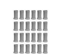 Hohota 24 pezzi di calzini protettivi for gambe di sedie di alta qualità adatti alla maggior parte delle forme di gambe, coprigambe for sgabelli da bar altamente elastici(Gray)