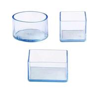 Hohota 24 pezzi/set Protezioni for pavimento da tavolo Tappi Fondo Coperture antiscivolo Tappi for gambe di sedie Cuscinetti in silicone Piedini for mobili(Rectangle-30x60mm)