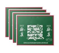 Hohota 4/8 fogli di registrazione pieghevoli Mah Jongg League Scorecard 2025 Mah Jongg Card (4 pezzi)