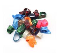 Hohota 50 pz/100 pz Celluloide Chitarra Pollice Dito Plettri Pollice Plettri Dita Plettri Piatti Pollice Colore Casuale(50pcs Color Random)