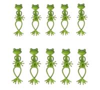 Hohota Supporto flessibile regolabile for piante a forma di rana, cavo riutilizzabile, filo da giardino, vite, fiore, verdura