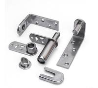 HOHOVYVY 1 paio di cerniere porta basculante,Cafe Bar auto-ritorno doppio oscillante in acciaio inox porta cerniere Hardware(M)