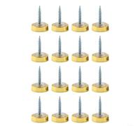 HOHOVYVY 16 pezzi viti a specchio viti decorative chiodi a specchio con rondelle per mobili armadi per tavoli a specchio tavoli da tè (oro cupola - 25 mm)