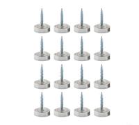 HOHOVYVY 16 pezzi Viti decorative, Viti a specchio Viti lucidate per specchi Viti decorative a specchio per tavoli da tè mobili targhe in vetro Bagno (superficie curva 19 mm x 4)