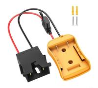 HOHOVYVY Adattatore batteria per convertitore Dewalt da 20 V con connettore di cablaggio 12 AWG (nero)