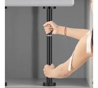 HOHOVYVY Asta di supporto telescopica 50-80 cm, in acciaio inox, regolabile in altezza, con meccanismo di bloccaggio, per lavandino, divano e scaffali (oro nero)