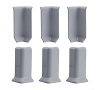 HOHOVYVY Blocchi angolari autoadesivi per battiscopa per battiscopa, altezza 10 cm, colore grigio