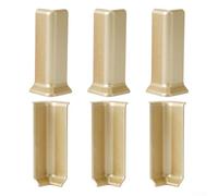 HOHOVYVY Blocchi angolari autoadesivi per battiscopa per battiscopa angolare, altezza 10 cm, L, oro champagne