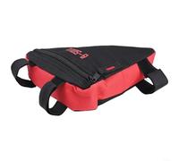 HOHOVYVY BSOUL - Borsa impermeabile triangolare per bicicletta, per conservare al sicuro i tuoi oggetti di valore durante il ciclismo (nero + rosso)