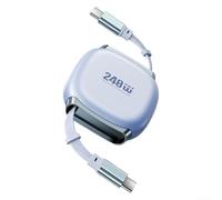 HOHOVYVY Cavo USB-C da 240 W a USB-C PD3.1 estensibile con 4 lunghezze di ricarica rapida e trasferimento dati TPE e alluminio per smartphone tablet (grigio)