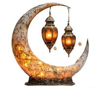 HOHOVYVY Elegante serratura in acrilico con luce di luna, per decorazioni versatili per la casa e l'ufficio 2D piatto come centro del tavolo (D)