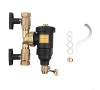 HOHOVYVY Filtro Riscaldamento Magnetico Con Maglia In Acciaio Inox Per Fango E Ruggine Per Scaldabagni Centrali DN20-DN32 Plastica E Ottone (DN25/1 male valve)