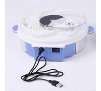 HOHOVYVY Fly Trap, trappola automatica elettrica per mosche con batteria ricaricabile, meccanismo di cattura rotante a 360°, silenziosa e sicura per interni (1 modelli di carica)